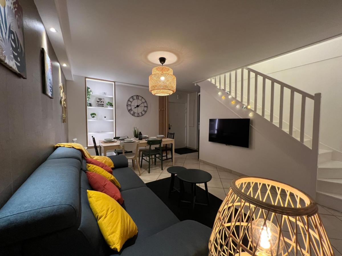T3 Flat Moderne Sur 2 Etages Metro Parking Free Entrance Autonome Daire Rouen Dış mekan fotoğraf