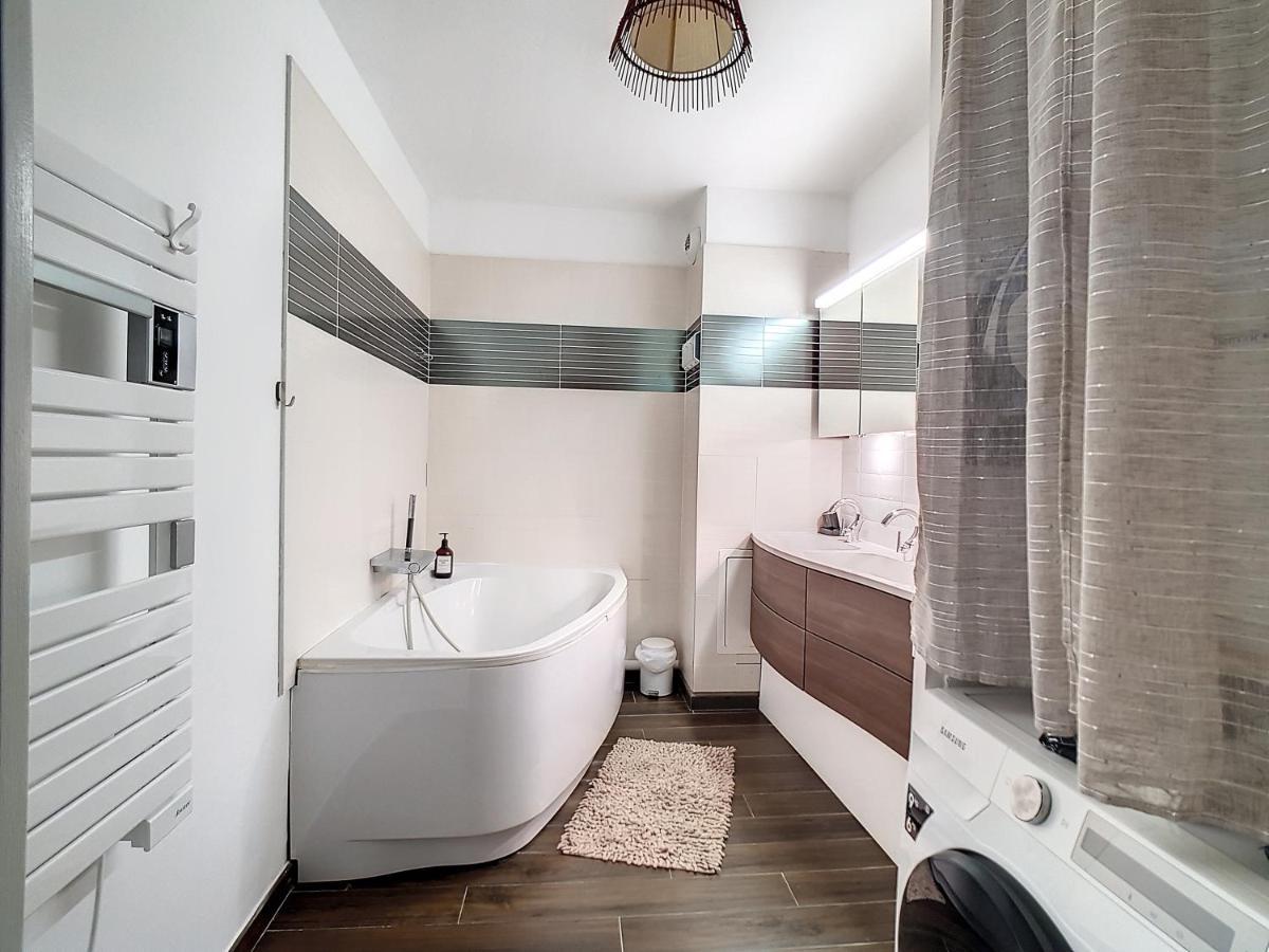 T3 Flat Moderne Sur 2 Etages Metro Parking Free Entrance Autonome Daire Rouen Dış mekan fotoğraf