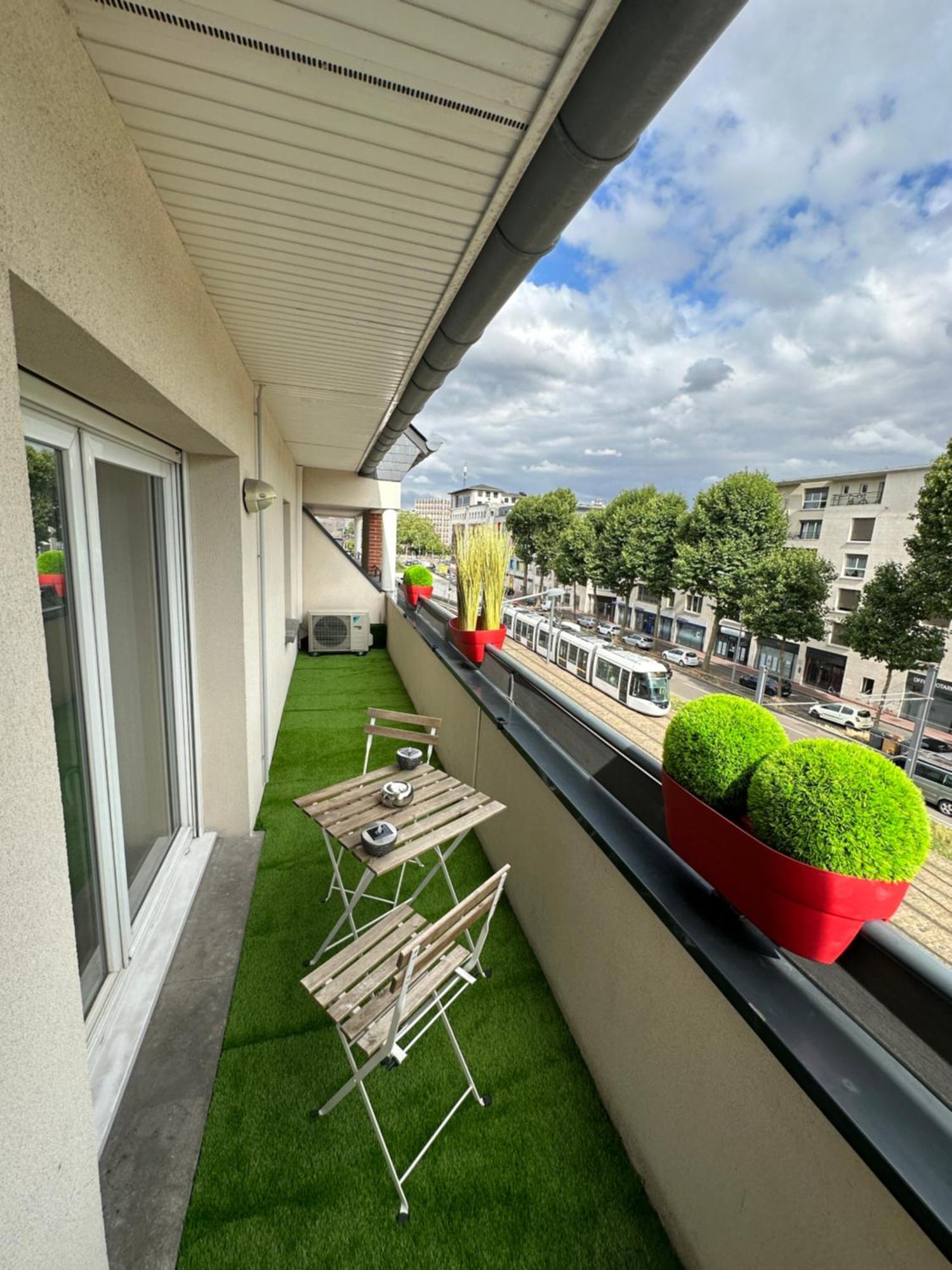 T3 Flat Moderne Sur 2 Etages Metro Parking Free Entrance Autonome Daire Rouen Dış mekan fotoğraf